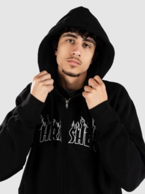 Flame+Embroidered+Zip+Hoodie.